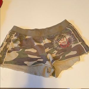 Camo sleep shorts